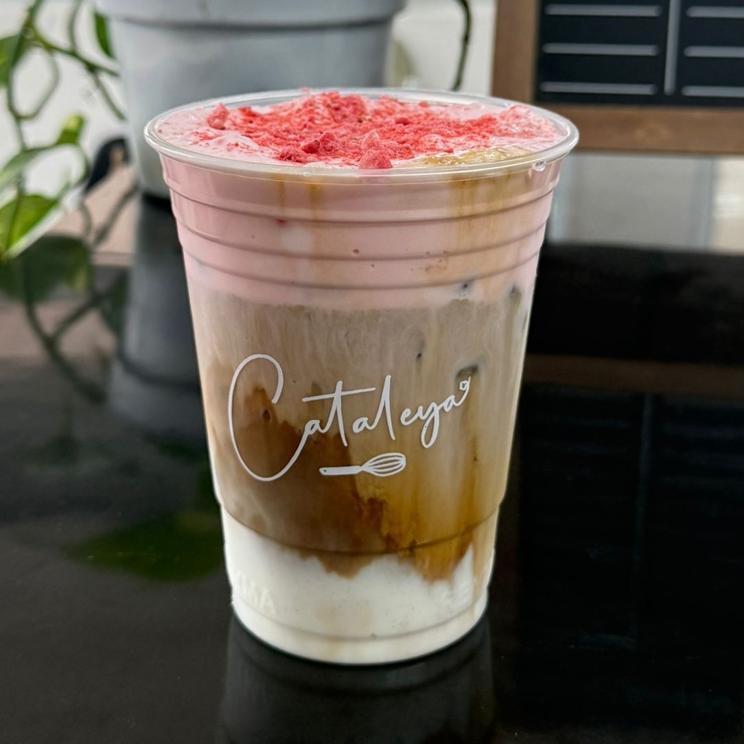 Pink latte