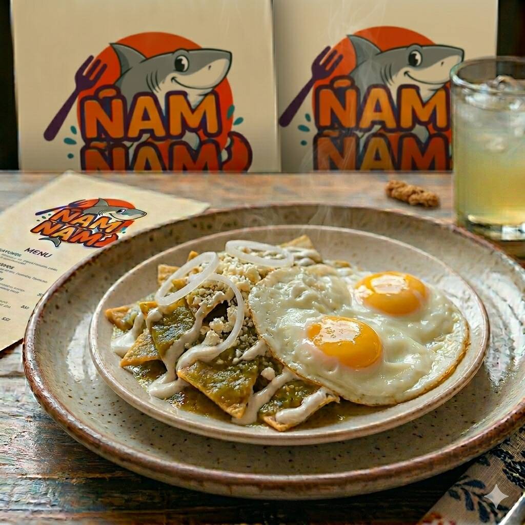 Chilaquiles Verdes Chicos con Huevo