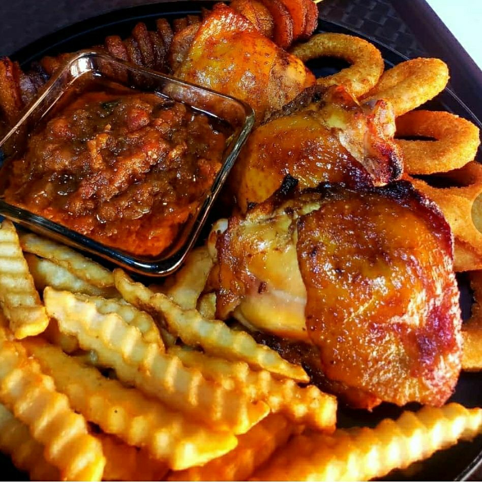 Chicken and chips