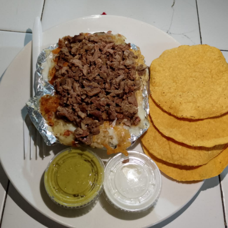 Papa Carne Asada