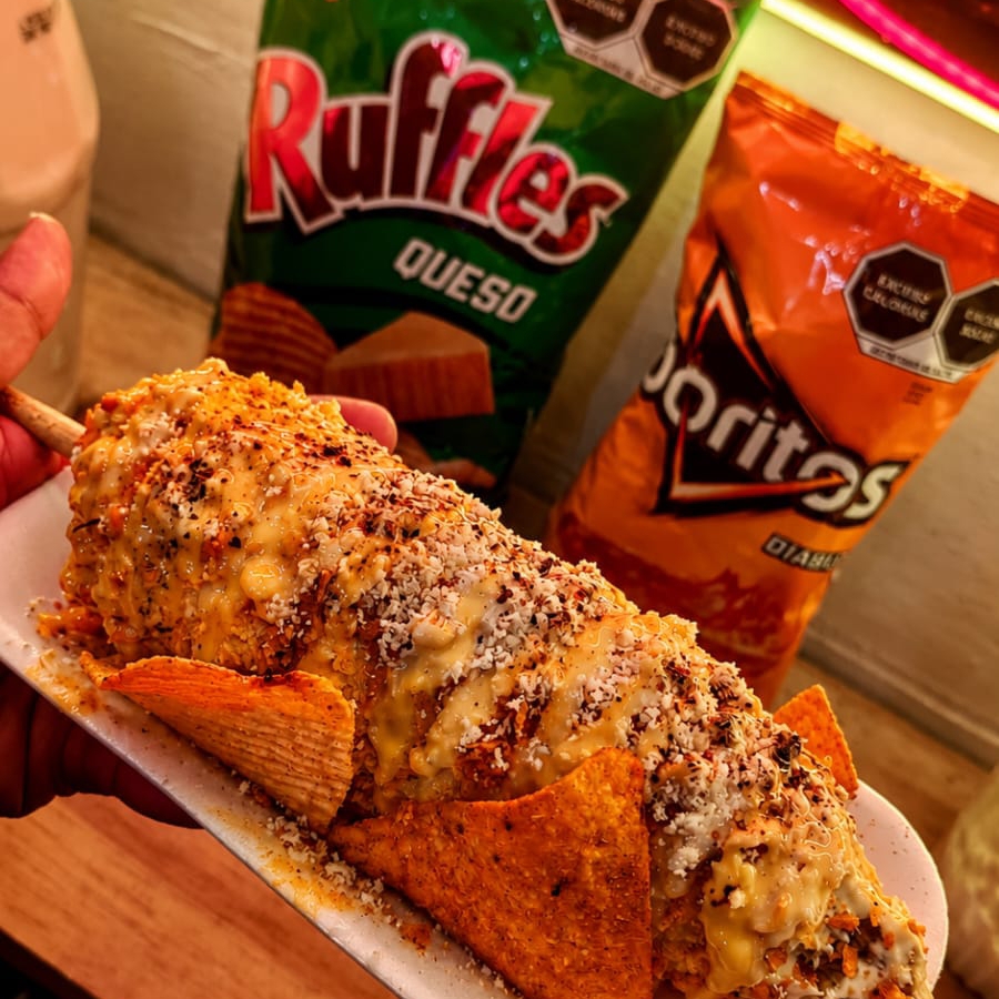 ELOTAXO (empanizado con Rufles)