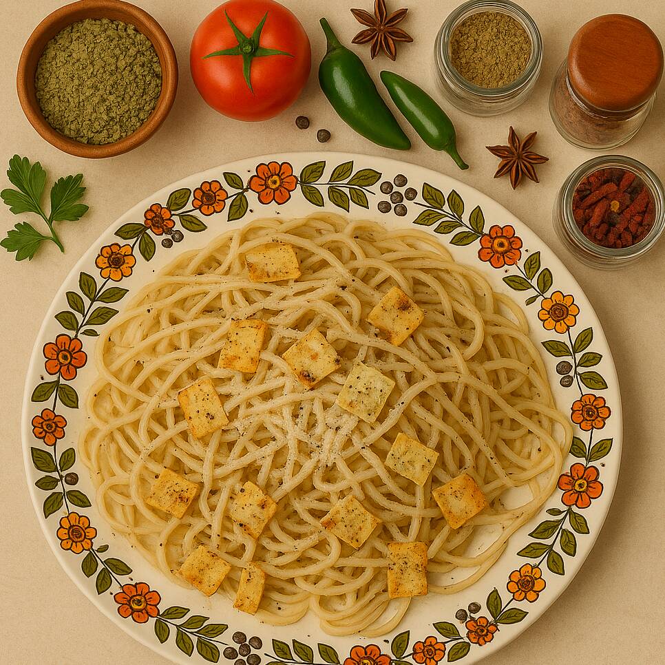 SPAGUETTI AL BURRO CON POLLO