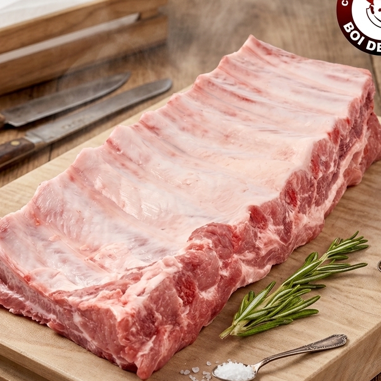 A costelinha é uma carne suculenta e saborosa, ideal para churrascos e assados, com um sabor irresistível.