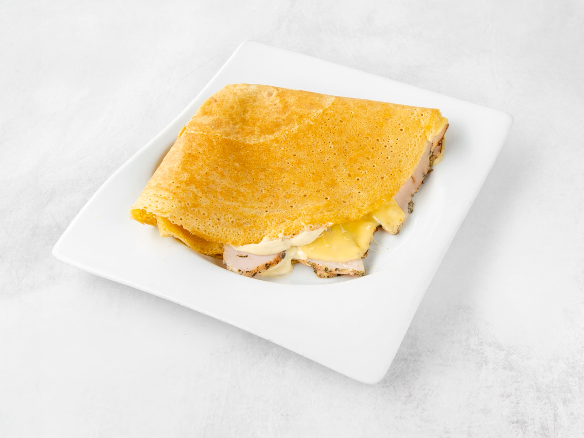Crepe Pavo, Queso Holandés y Dijonnaise