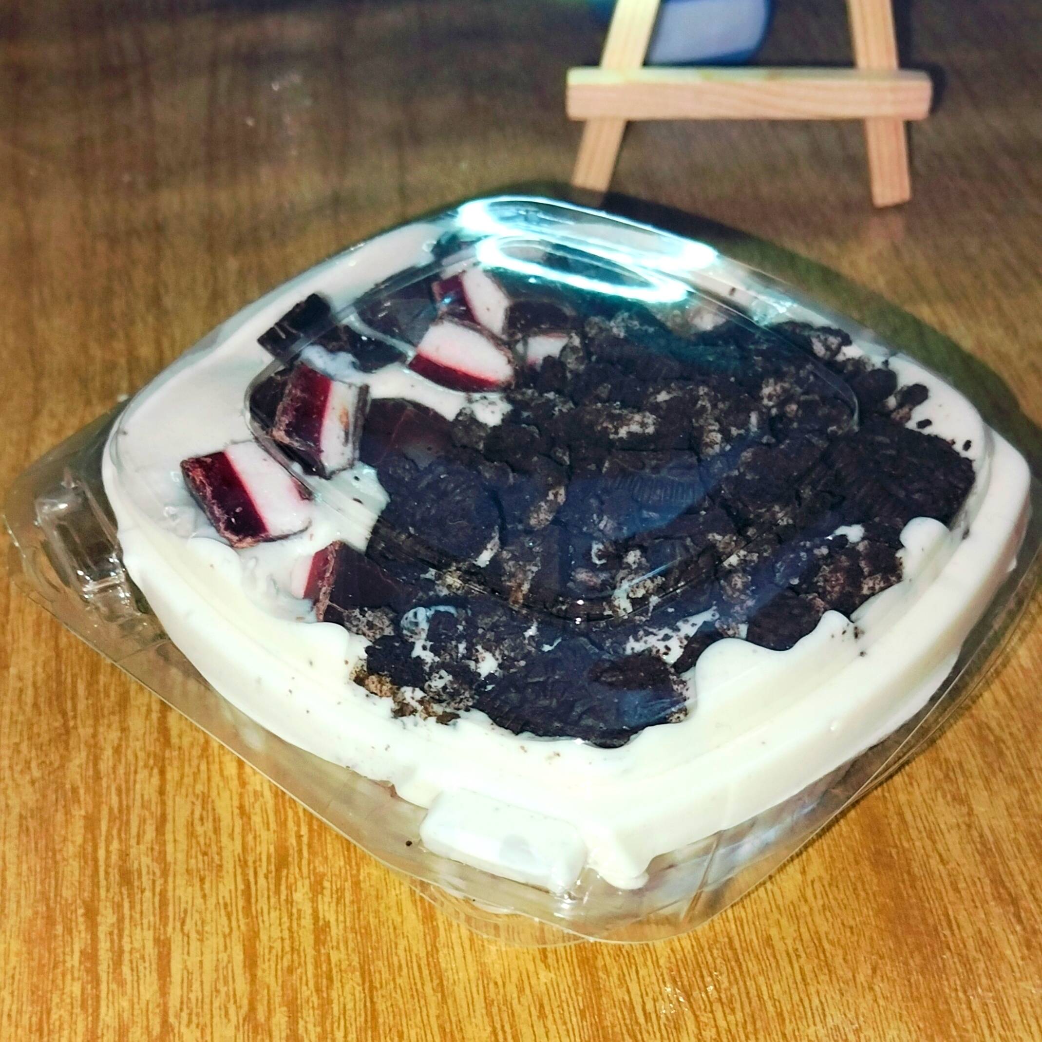 7Piezas de Mini Dona + fresas con Crema
