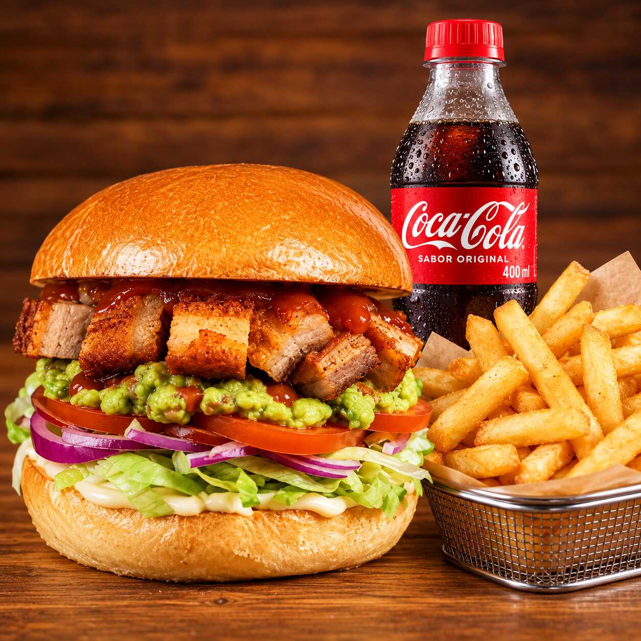 Combo Hambuguesa Chicharron