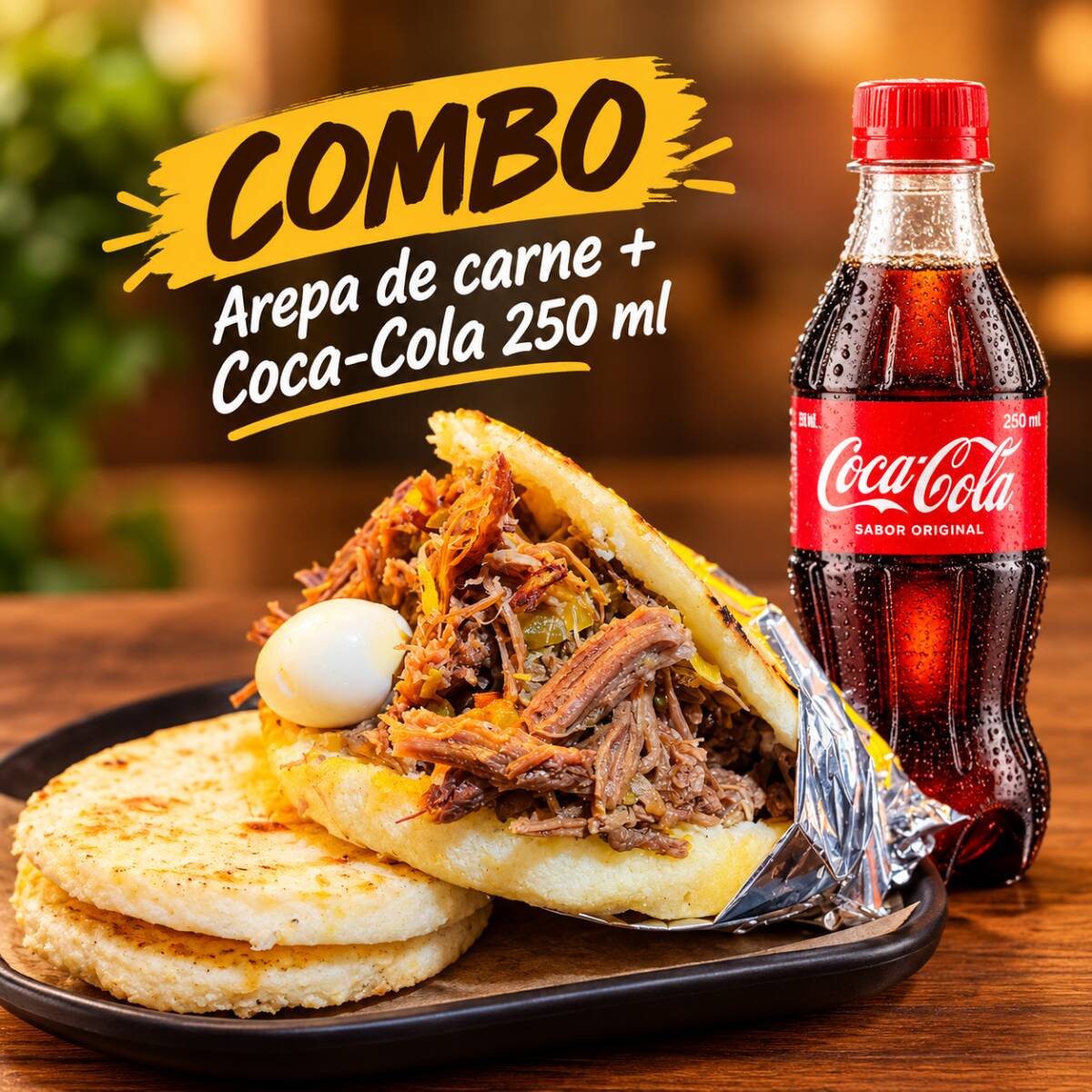 🔥 Peto con Carne + COCA-COLA 250 ML 🥤