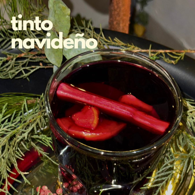 tinto navideño caliente