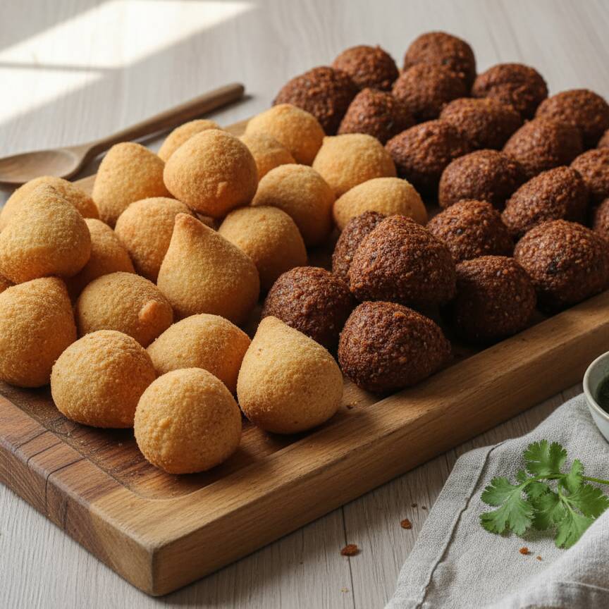 Salgados com recheio de verdade, fritos na hora no óleo de algodão — sequinhos, crocantes e cheios de sabor. Aqui o preparo é rápido, a entrega é pontual e a qualidade chega quentinha na sua porta. Peça agora e descubra o que é morder um salgado feito com capricho de verdade!