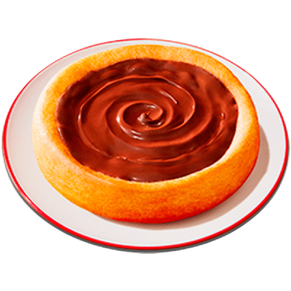 Mini disco de 8,5cm de massa pan coberta com Nutella®