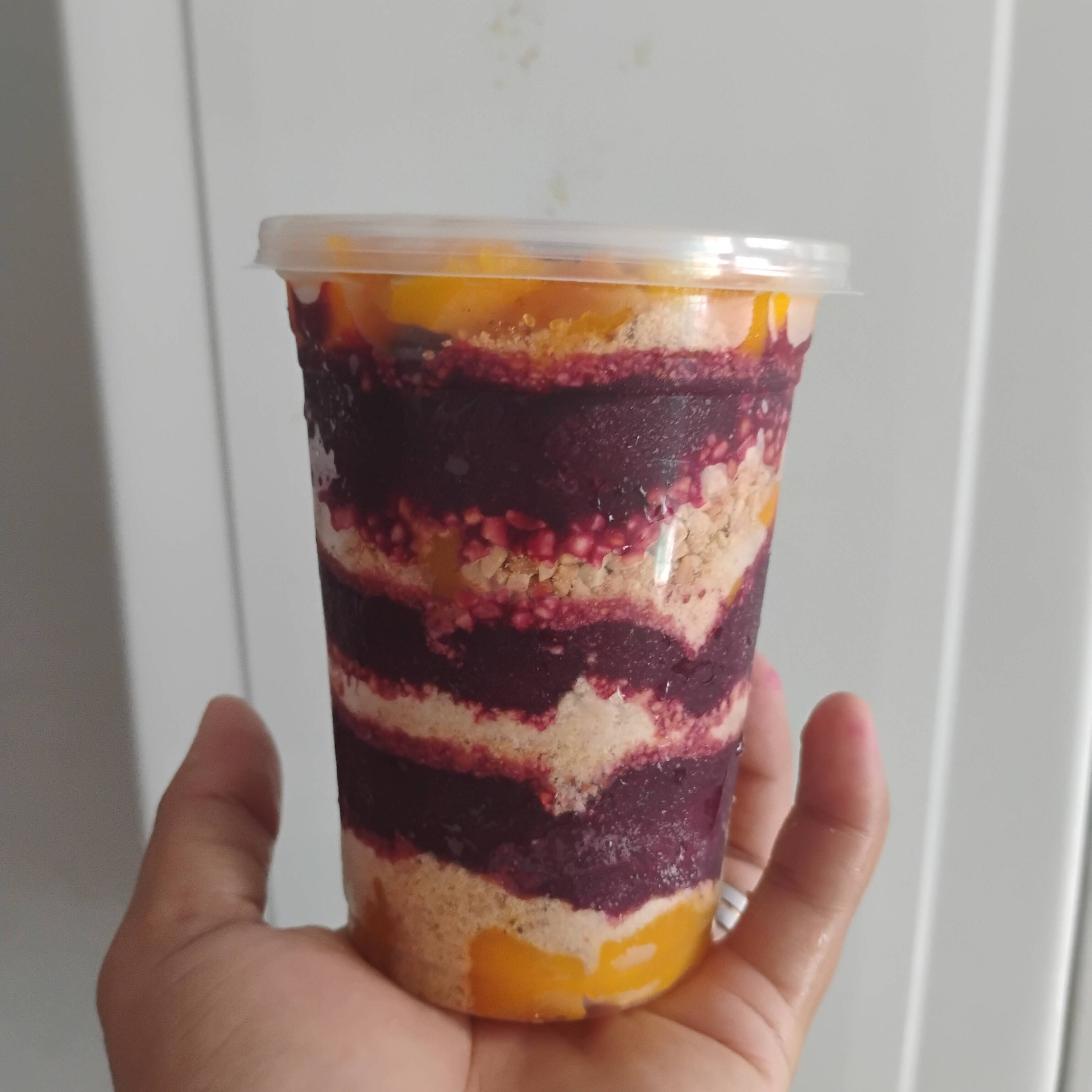 Copo de Açaí 500 ml (4 acompanhamentos, 1 fruta, 1 cobertura)