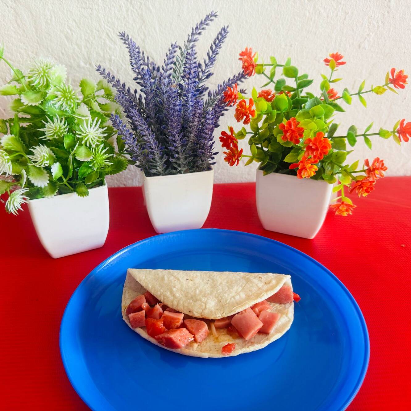 Taco Salchicha a la Mexicana