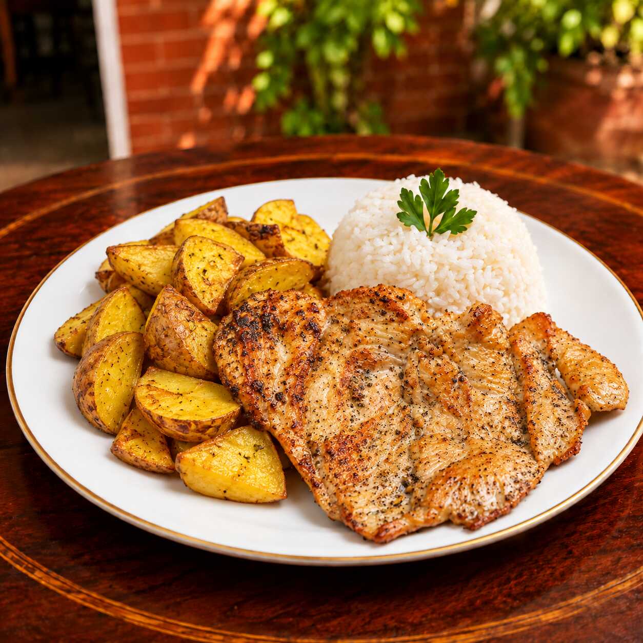Filete de Pechuga con Papas