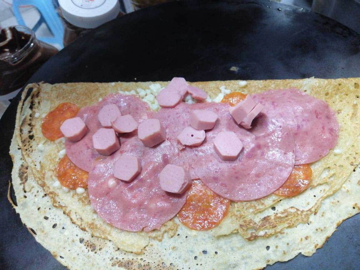 Crepa Pizza Carnes Frías