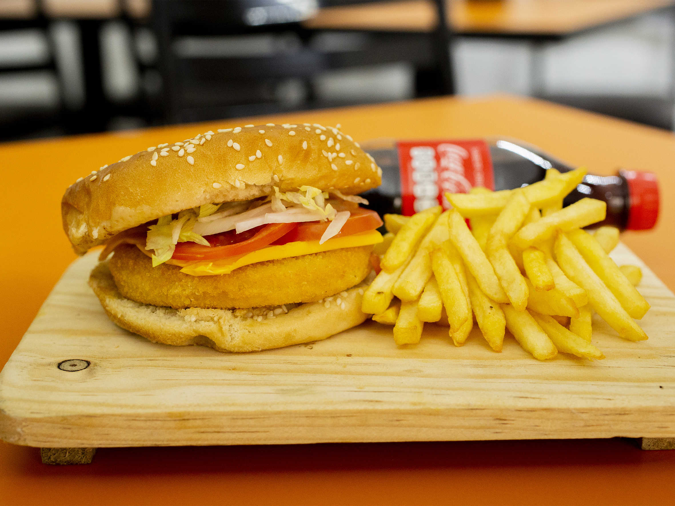 Hamburguesa de Res o Pollo