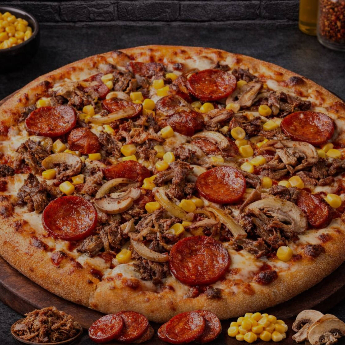 Pizza Callejera (4 Porciones )