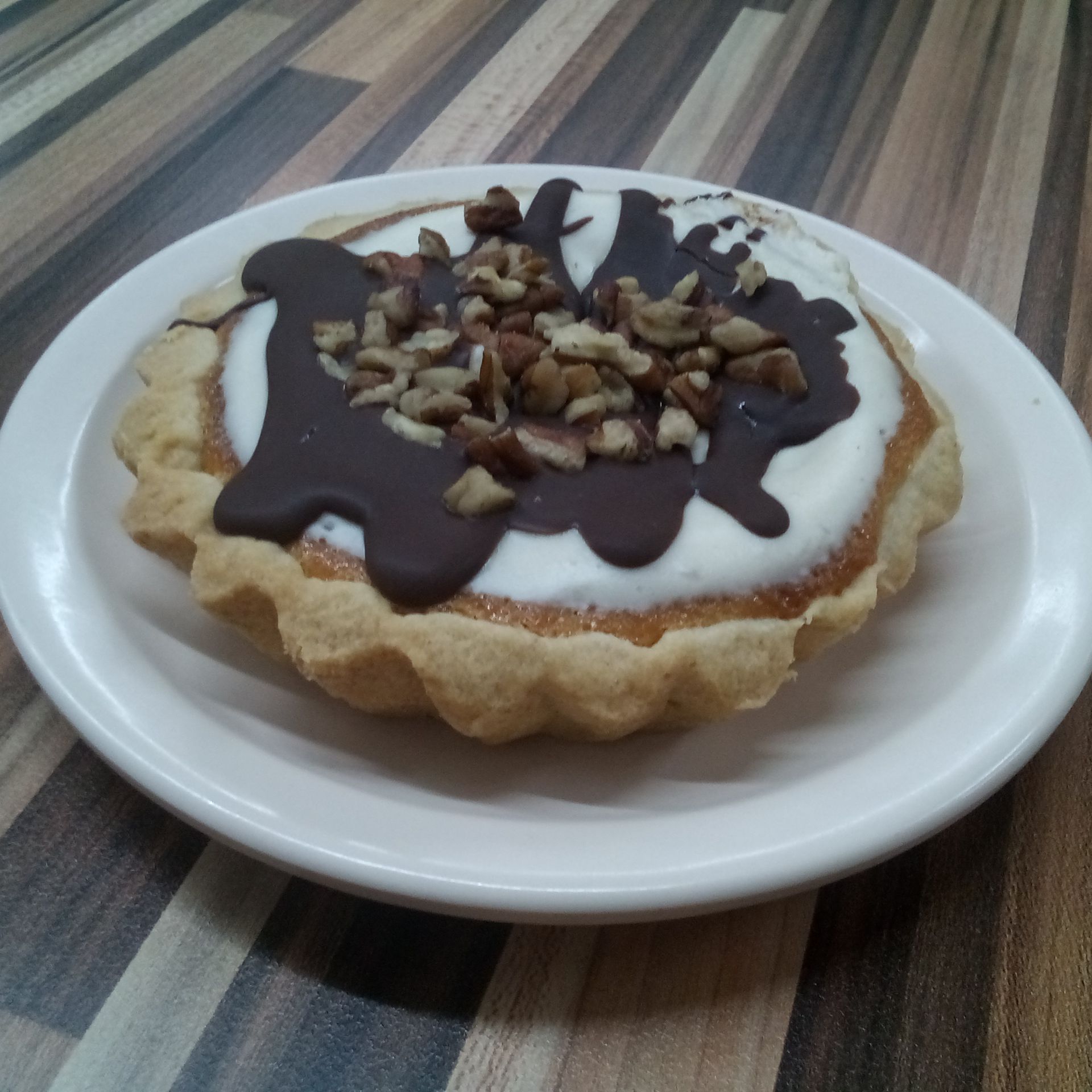 Pay de nuez con chocolate