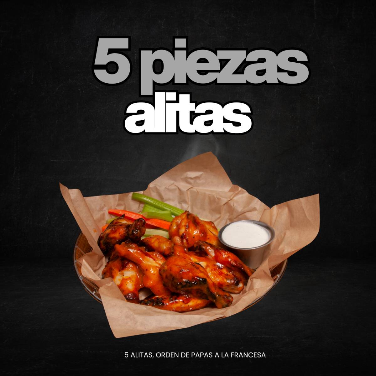 5 PIEZAS DE ALITAS