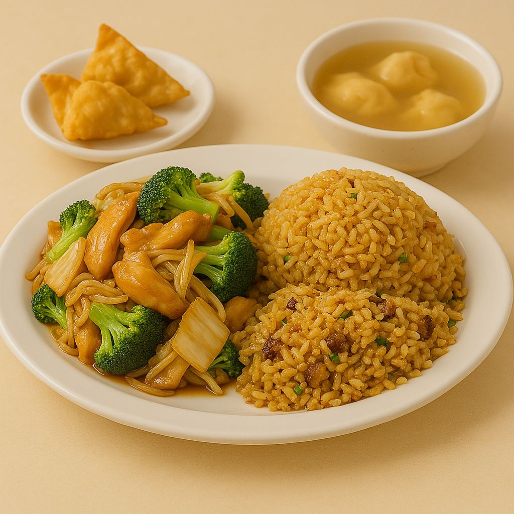 Combinado + Sopa o Wantán frito
