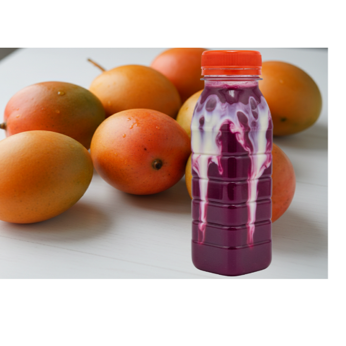 Creme de Açaí + Manga + Leite Condensado + Leite em Pó + Canudinho