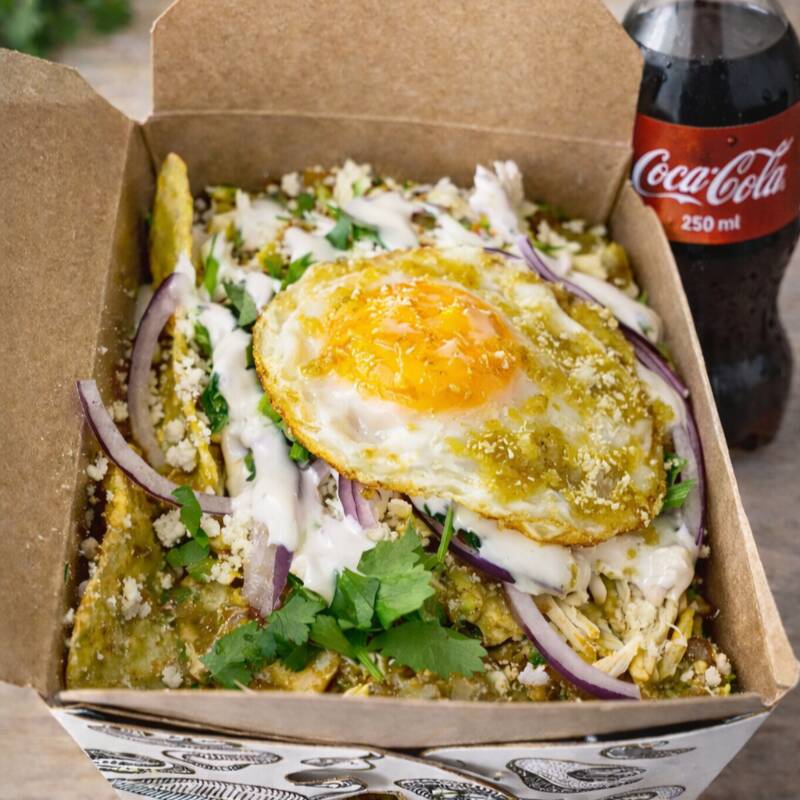 Combo Chilaquiles Verdes con Huevo + Coca 600ml