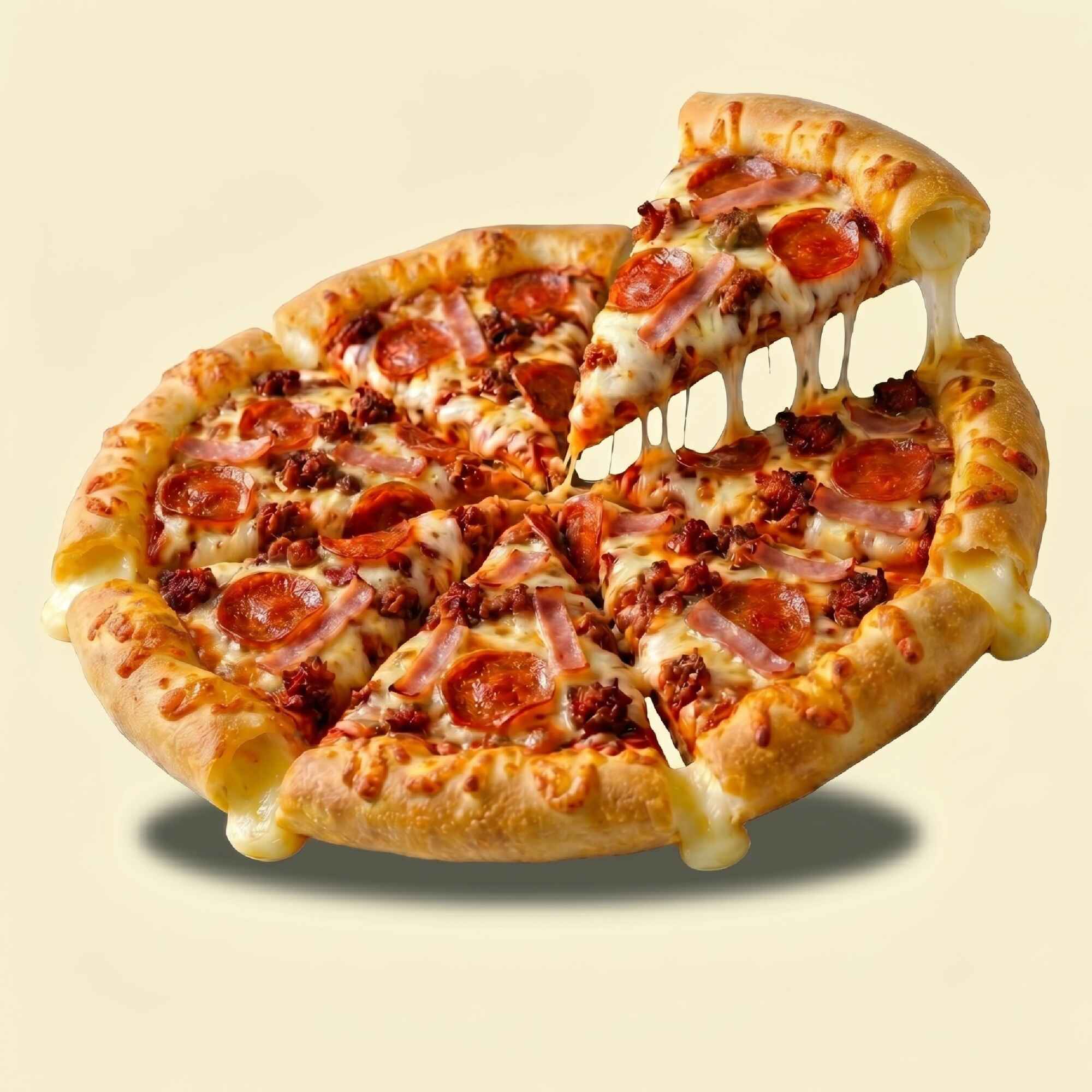 Orilla de Queso Pizza Carnívora