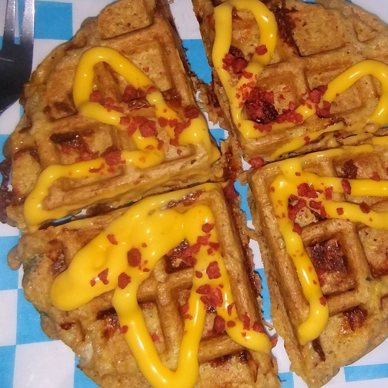 1 Waffle Pizza con 10g de proteína adicional