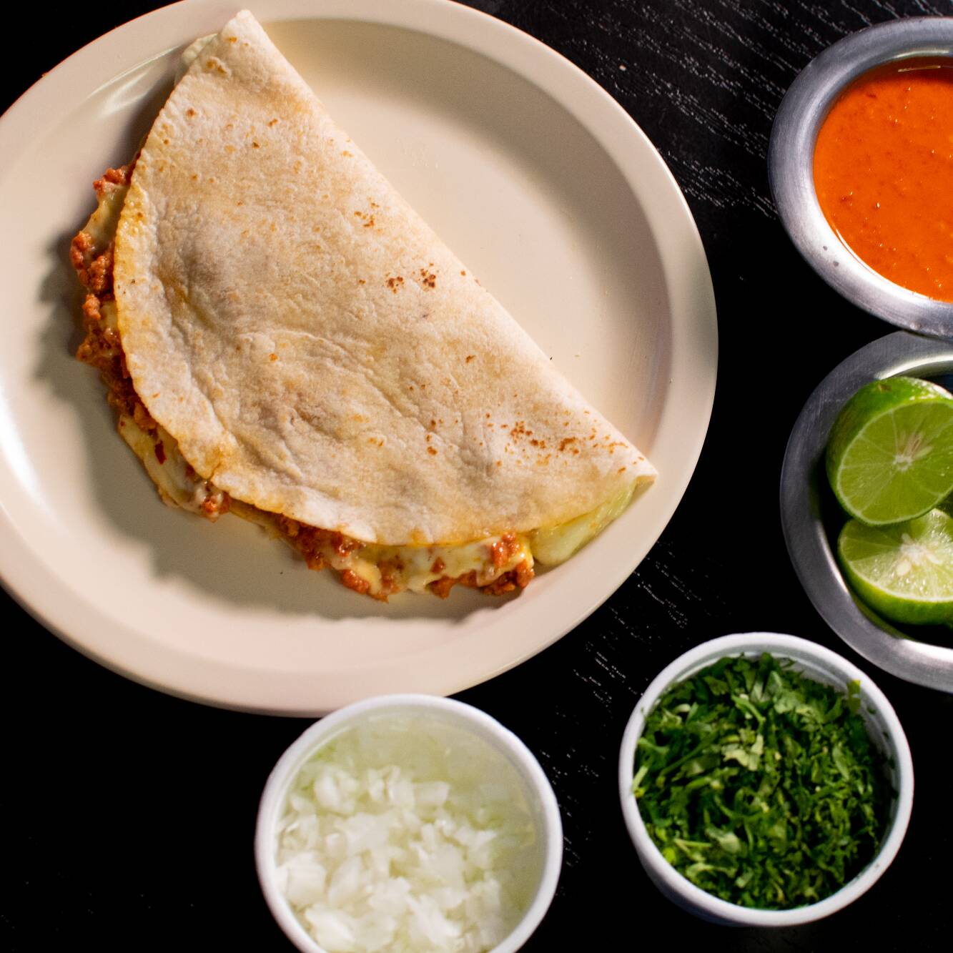 Quesadilla con Chorizo