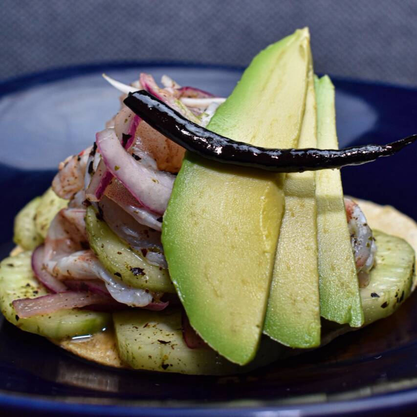 Tostada Aguachile de la Casa