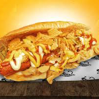 Hoy dog estilo Mazatlán sabor pizza