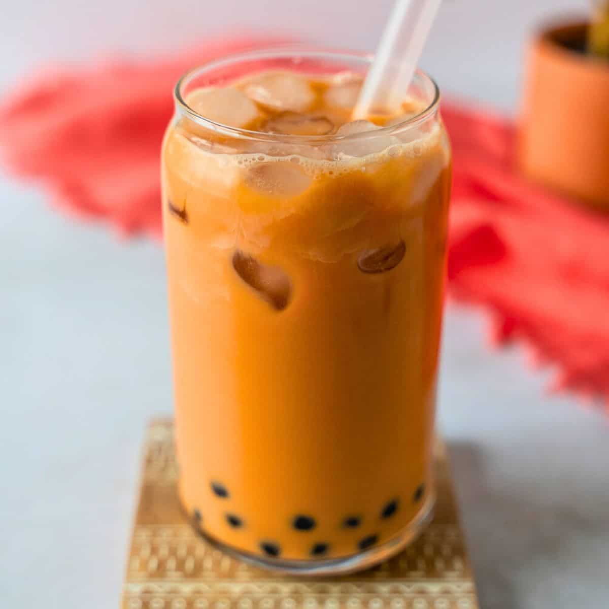 Iced Thai Tea Latte