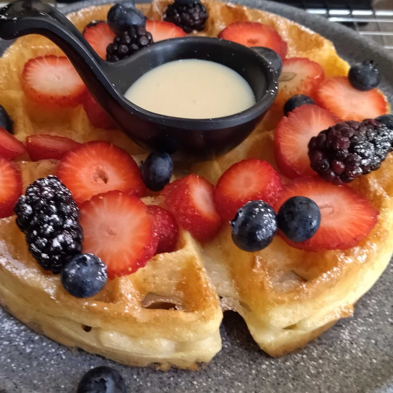 Waffle de Frutos Rojos