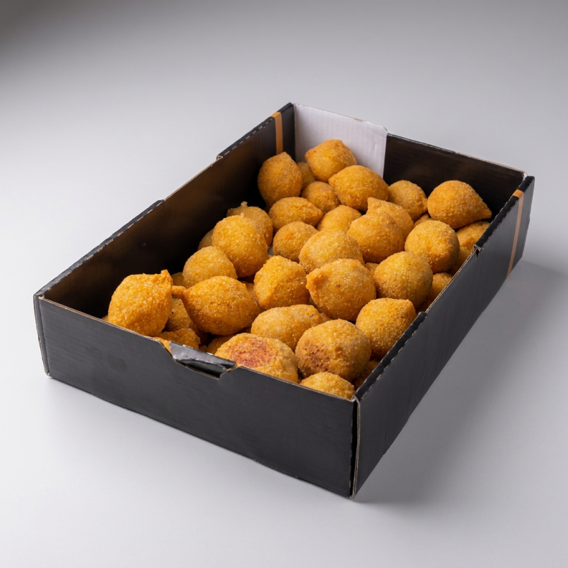 1 unidade equivale 10 unidades 2=20 3=30 ...
Deliciosos Salgados (tamanho festa/aprox 20gr) Fritos na hora. Crocantes por fora e cremosos por dentro, pois possuem batata na composição da sua massa. Super sequinhos, pois são fritos em óleo de algodão e empanados com farinha especial de absorve até 70% menos óleo durante a fritura, fazendo com que sejam mais saudáveis. Nossos recheios são feitos com temperos caseiros e ingredientes de 1ª qualidade. Receita de família passada de geração para geração.
Fotos Reais dos Salgados