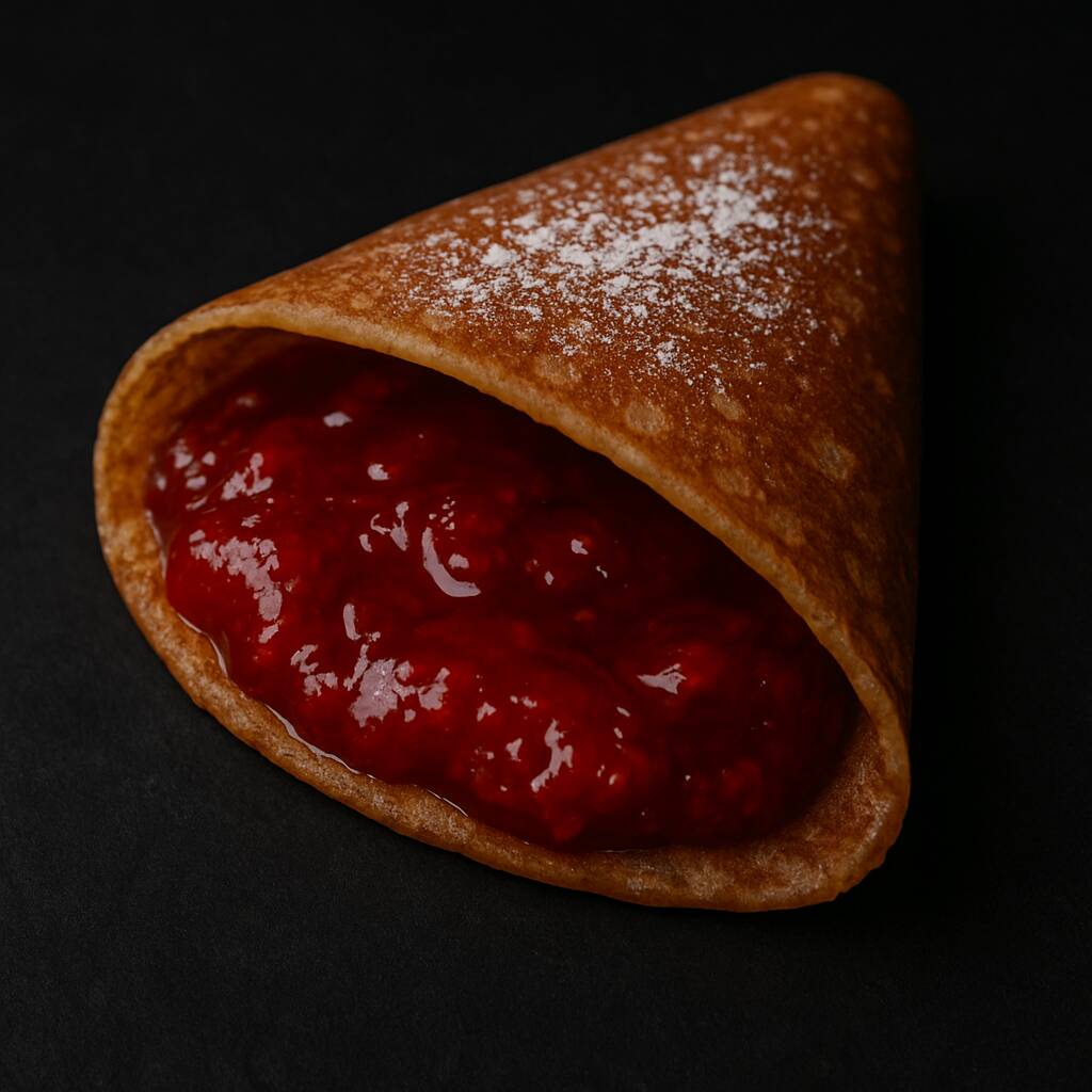 Crepa de Mermelada de Fresa