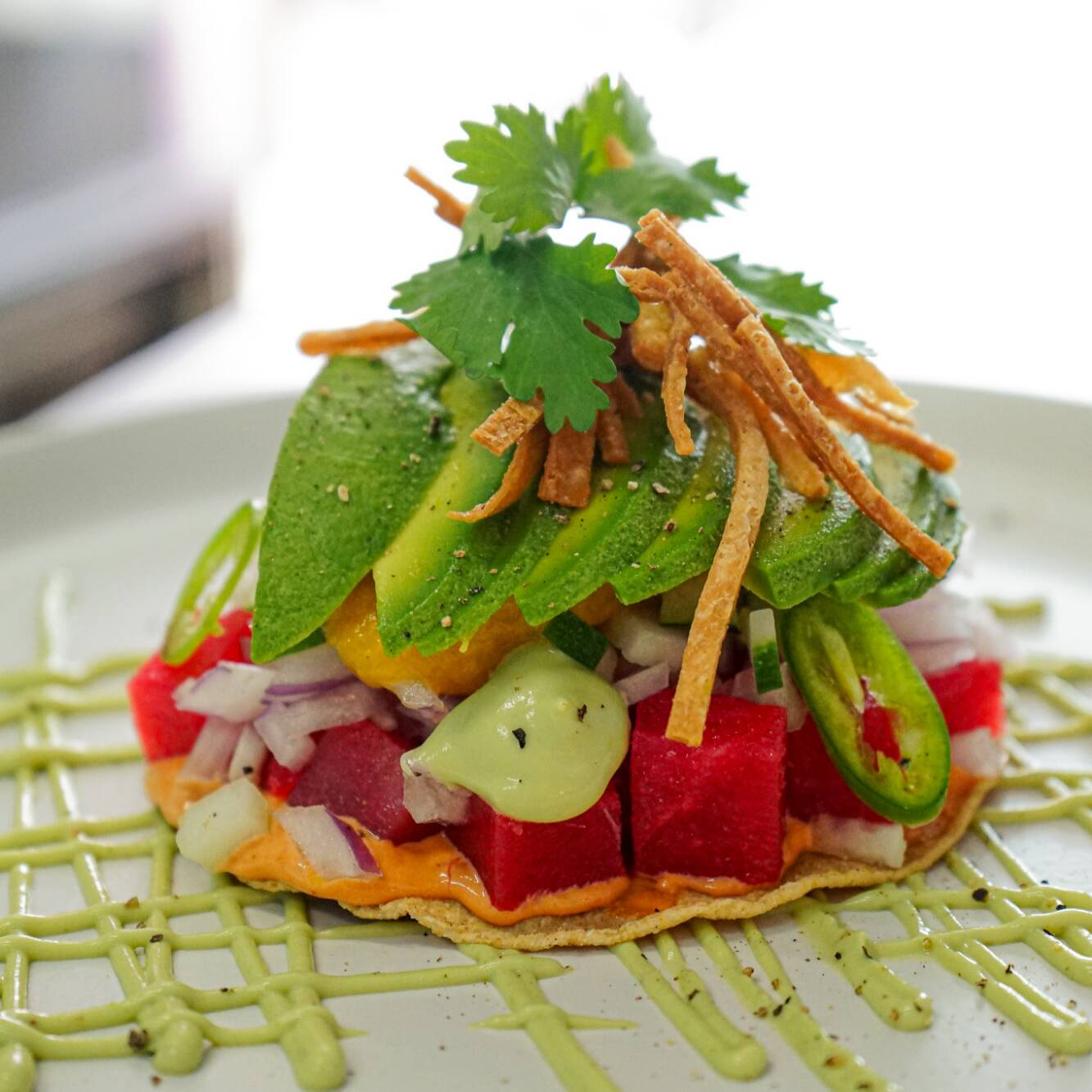 Tostada de Atún Fresco