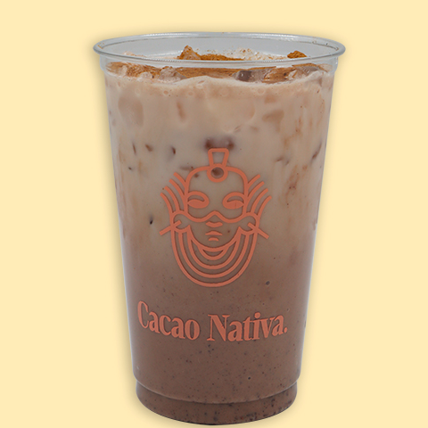 Frío Cacao con avena leche 14oz