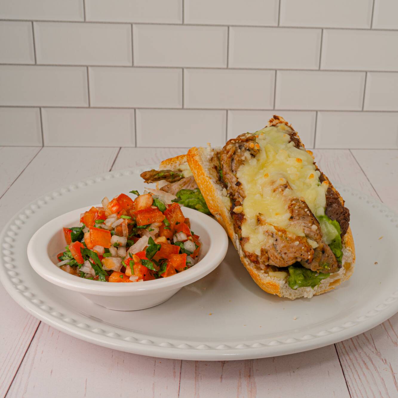 Molletes de Arrachera