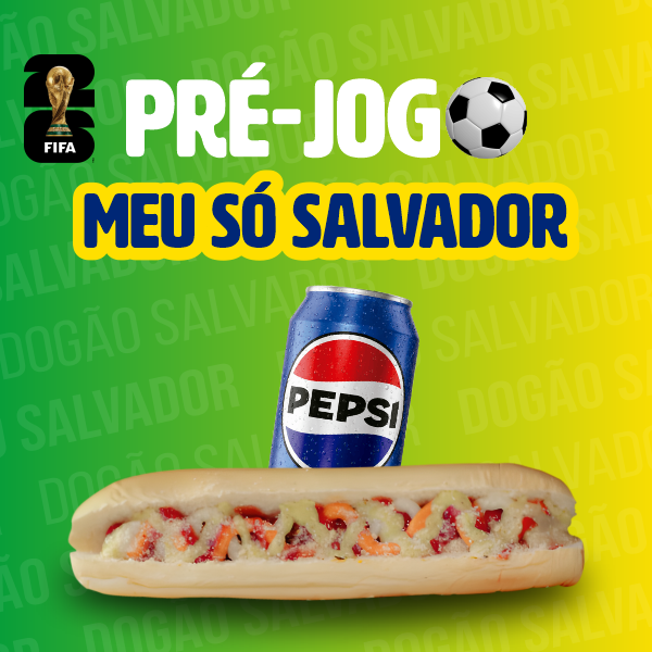 Aproveite a oferta imperdível do 'Meu Só Salvador', um prato da categoria 'Ofertas Salvador!'. Por apenas 19 reais, você tem direito a um esplêndido Dogão Salvador, preparado com todo o carinho e sabor, acompanhado de um refrescante refrigerante em lata de 350ml. É a combinação perfeita para tornar seu Dia ainda mais especial. Não perca essa oportunidade incrível de saborear um pedacinho de Salvador!