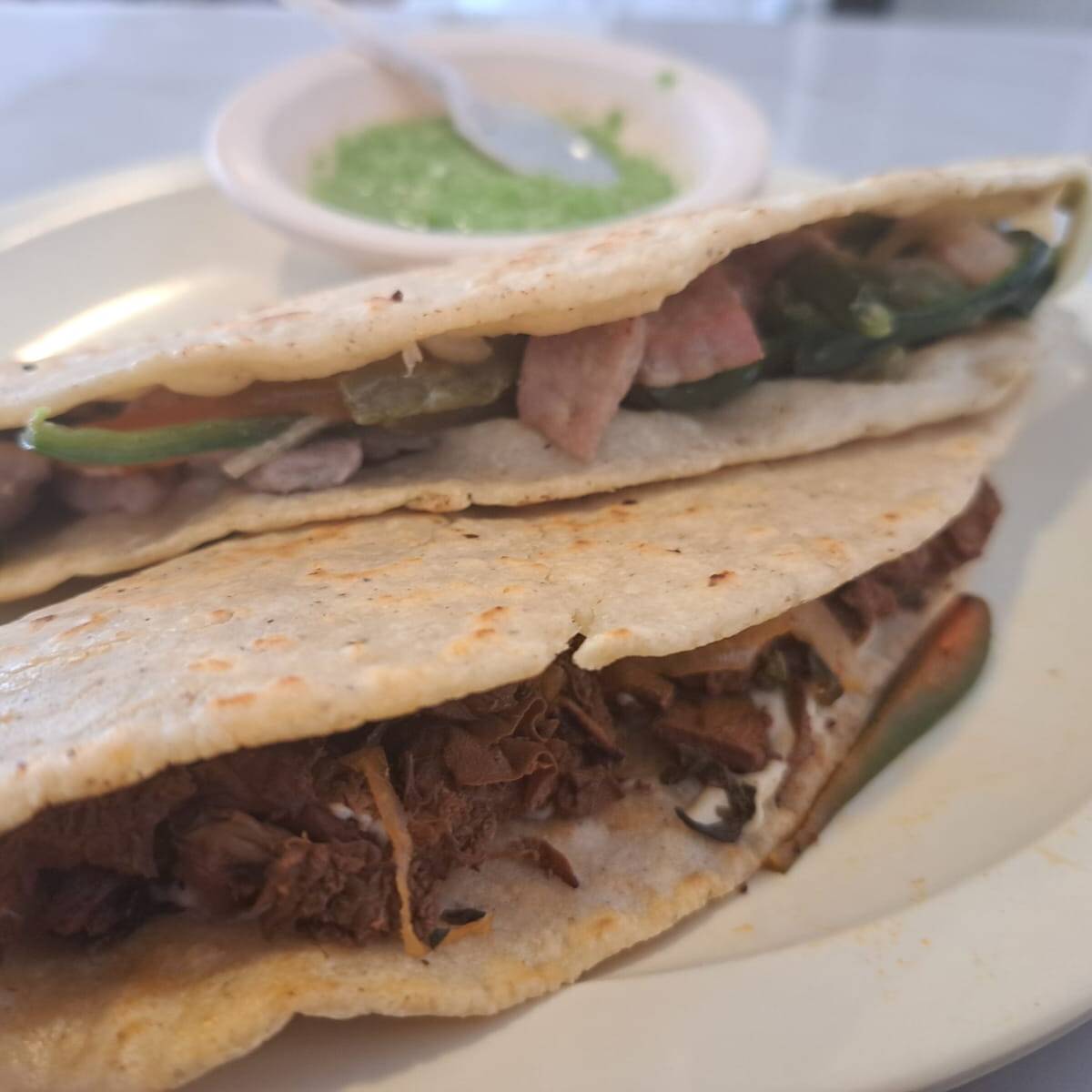 quesadilla de bistec con queso