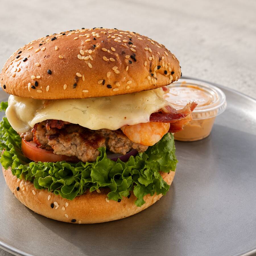 Hamburguesa Mar y Tierra