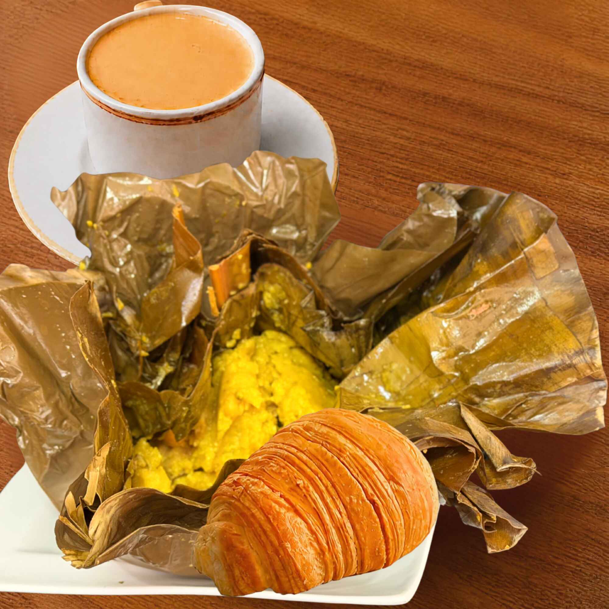 C3 Tamal con Chocolate o Café y Pan