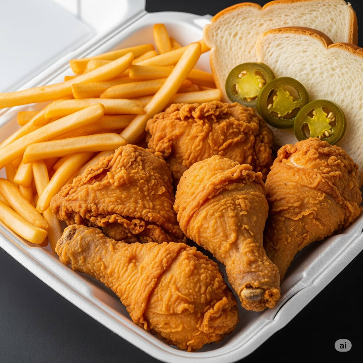 pollo frito 5 piezas