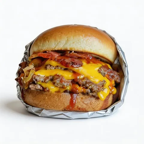 Uma combinação irresistível para quem busca uma refeição completa. O combo acompanha 2 lanches Defumado, 1 porção média de batata frita coberta com cheddar cremoso e bacon crocante e 1 Guaraná Antarctica bem gelado. Perfeito para compartilhar ou aproveitar um combo generoso e cheio de sabor.