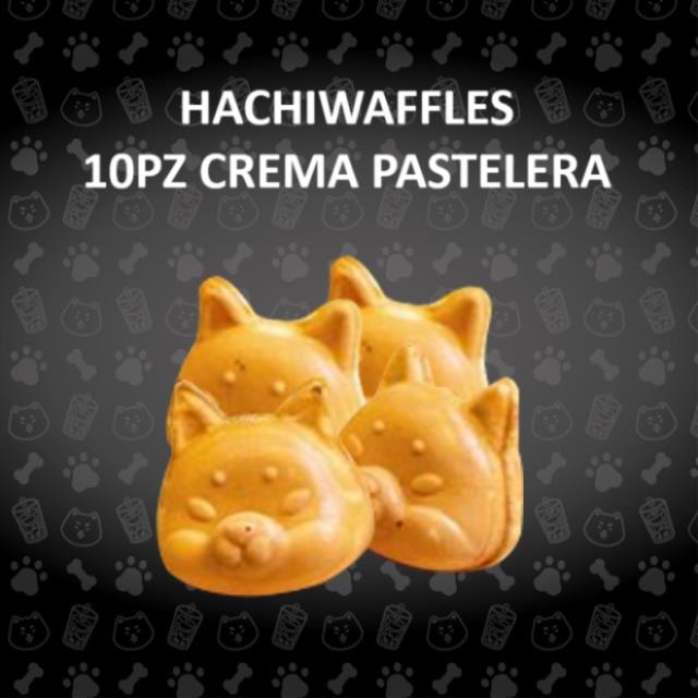 HACHIWAFFLE CREMA PASTELERA (10PZ)