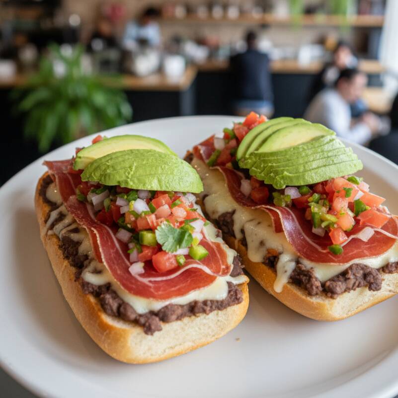 Molletes de Jamon Serrano