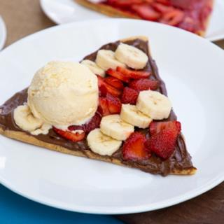 Fav Nutella con Platano, Fresas y Helado