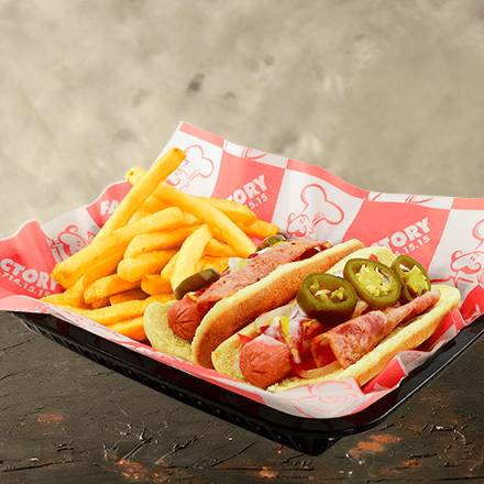 Hot Dogs con Papas Fritas