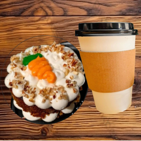 Combo Cappuccino y Pastel Zanahoria Individual