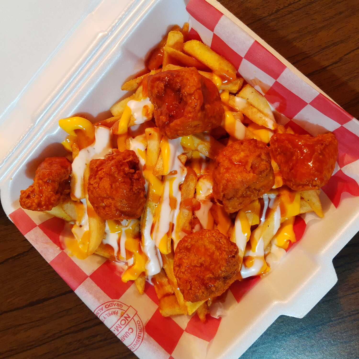 Papas con boneless