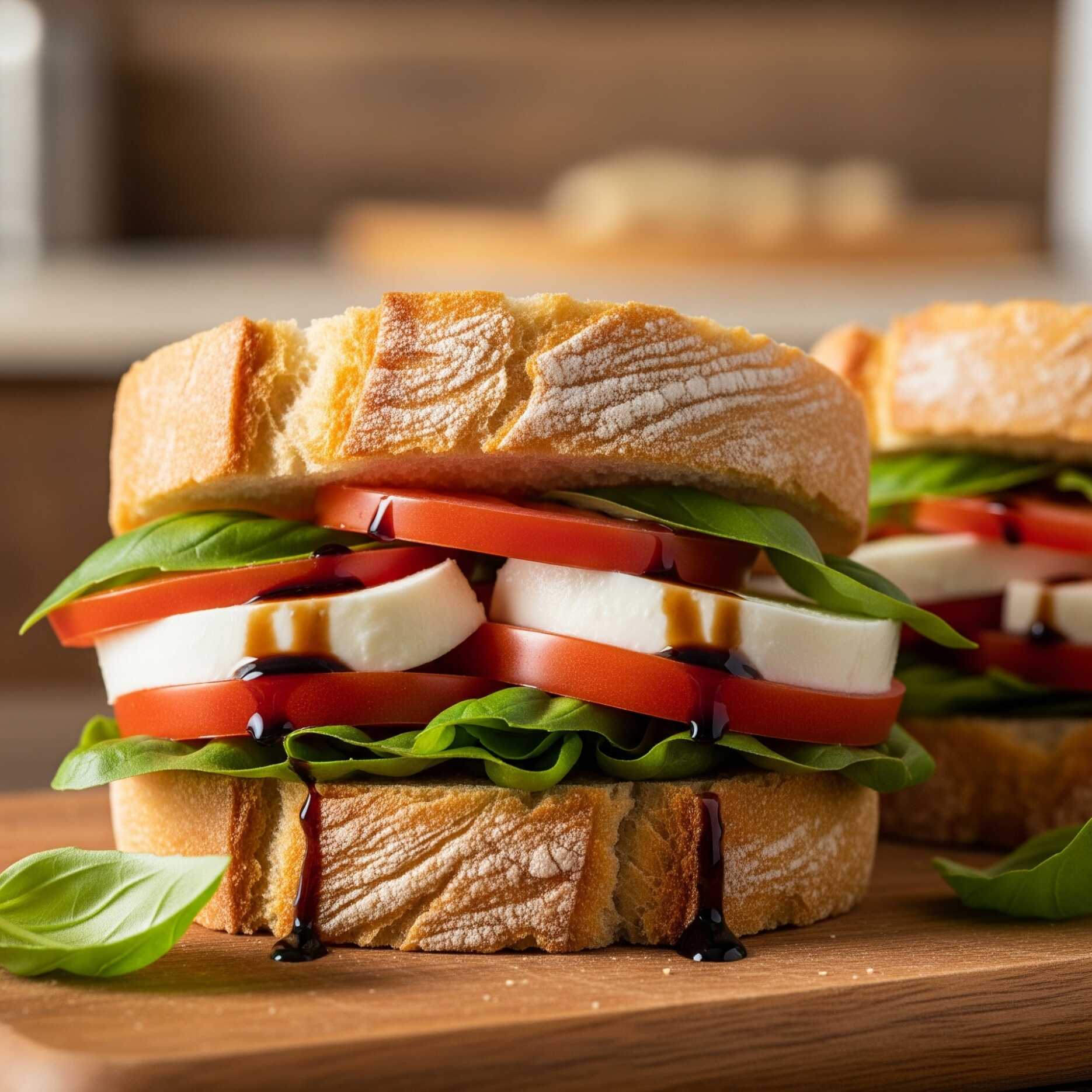 Sándwich Caprese al Estilo del Chef